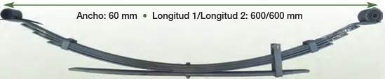 Promoción Ballesta Trasera - Carga Estandar + 500Kgs (AG830)