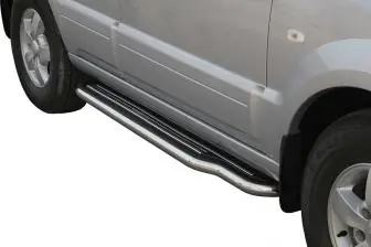 Estribos en plataforma con tubo inox Ø50mm (P/188/IX) Precio Económico