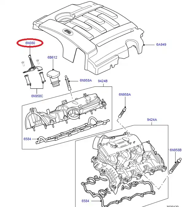 Soporte Apoyo Cubierta Motor (LR122398) Precio Reducido
