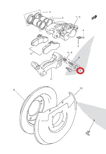 Tornillo Pinza Delantera (PS-000246) Ocasión Especial