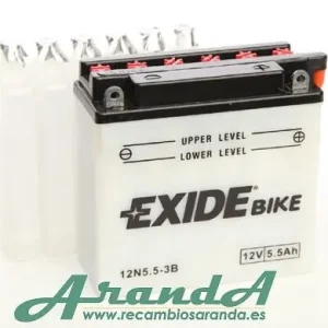 No Te Lo Pierdas 12N5,5-3B Tudor Exide 12V 5.5Ah 45A · Batería para Moto
