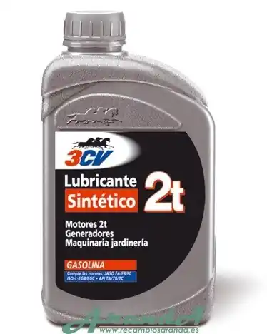 Aceite Sintético 3CV Generadores 2T 1 litro Stock Limitado