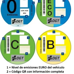 Solo Hoy Etiqueta Medioambiental V-25 · Distintivo DGT · 100% homologada