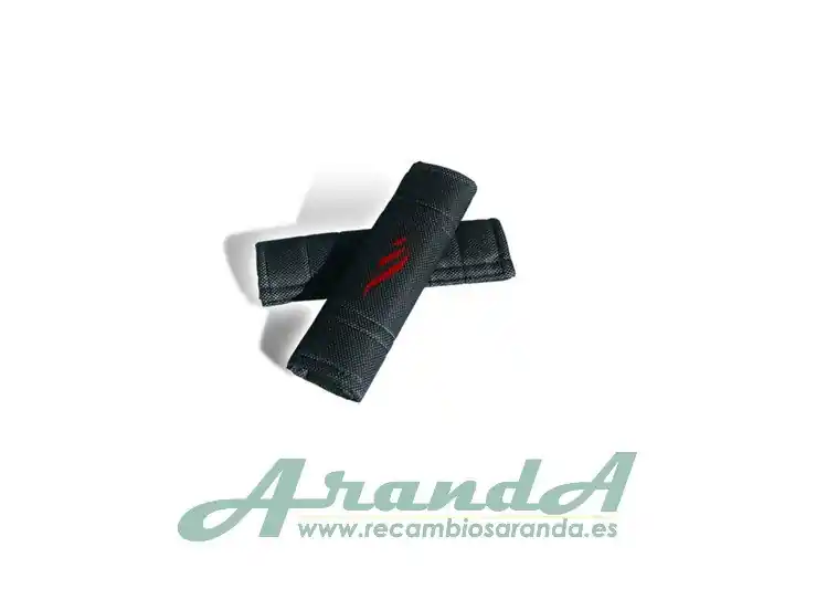 Juego Almohadillas Cinturón Negro Llamas Entrega Rápida