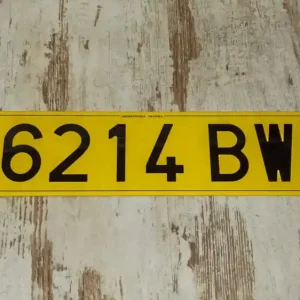 Más Vendido Placa Matrícula Cuadriciclo · Acrílica · Amarilla 520x110 mm
