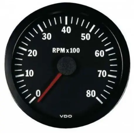 Cuenta-Vueltas VDO 7000 Trs/Min Diámetro 80 Fondo Negro 4 / 6 / 8 Cilindros Diesel / Gasolina Rebajas