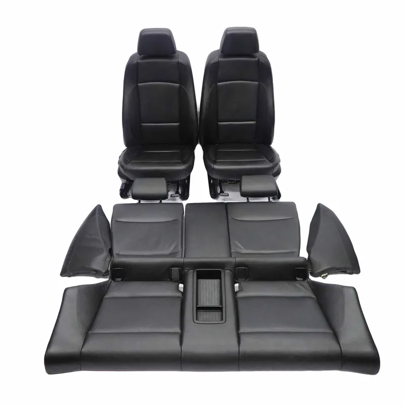 Asientos Cuero BMW E82 Calentados MSport Negro LWSW Interior con Tarjetas Puerta Popular