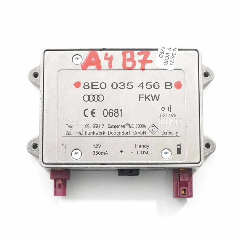 Audi A4 B7 Antena Amplificador Antena Módulo Unidad de Control 8E0035456B Stock Limitado