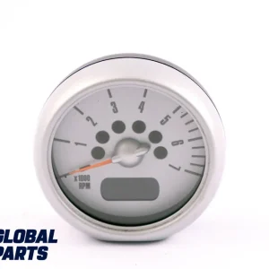 Mini One D R50 W17 Diesel Cuentarrevoluciones Tacómetro Indicador Plata 6924926 Alta Calidad