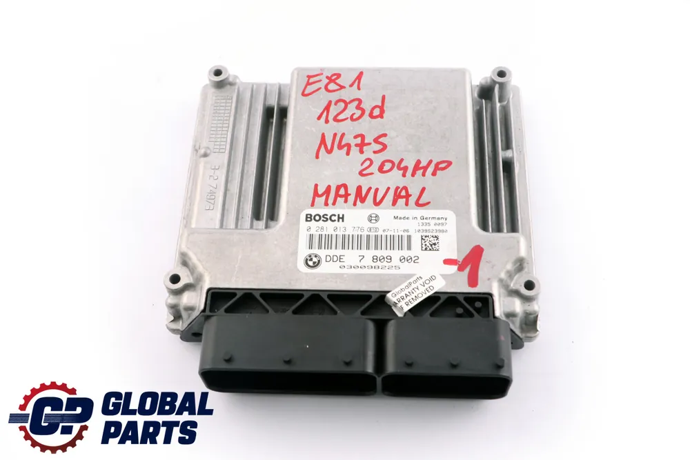 Oferta Especial BMW E81 E82 E87 LCI N47S 123d Unidad de Control del Motor DDE 7809002 Manual