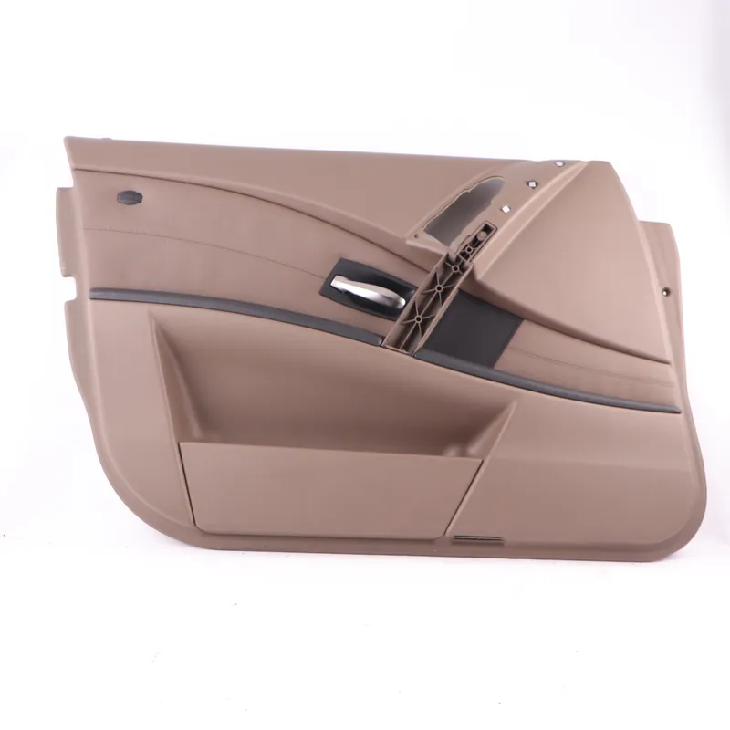 BMW E60 Tarjeta de Puerta Delantera Izquierda Puerta Panel Interior Cuero Marrón Barato