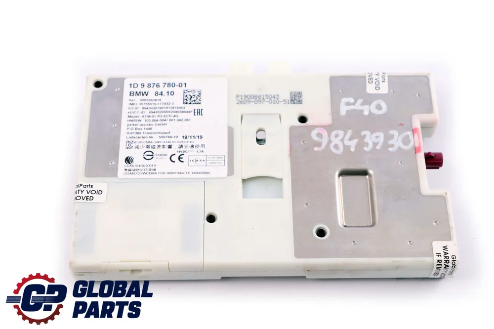 Solo Por Tiempo Limitado BMW F40 F48 G30 Módulo de Unidad de Control Telemático ATM ECE 4G 9876780