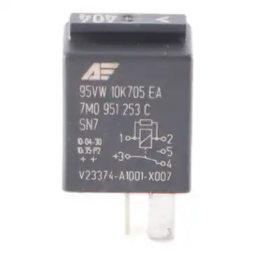 Volkswagen T5 Audi Seat Skoda Relé Negro Unidad de Control 5 Pin 12V 7M0951253C Stock Limitado