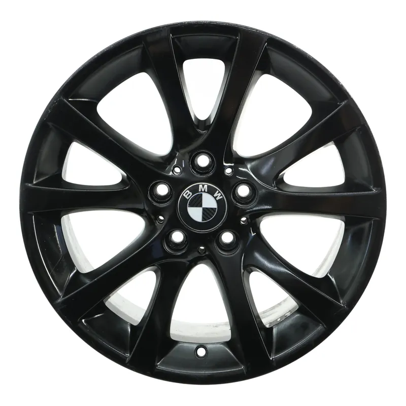 Llanta BMW E81 E82 E87 LCI Aleación De 18" 7,5J ET:49 Radios En V Negra 6795563 Precio Económico