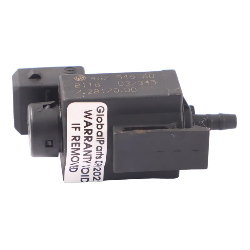 Certificado Fiat Doblo 1.9 JTD Diesel Control Válvula de Vacío Solenoide 46754960