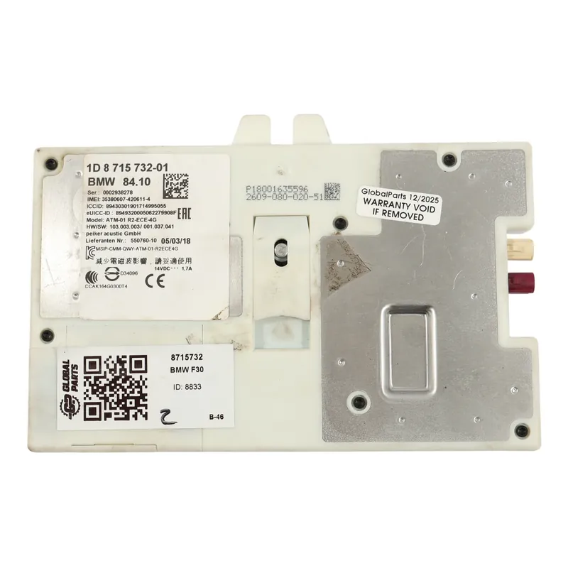 Compra Ahora BMW F30 F36 Techo Antena Base Antena Unidad De Control Módulo 8715732